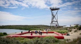 Bedrijfsuitje aan zee, actief met privé strand